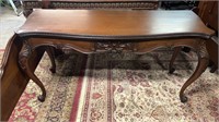 Mahogany French Queen Anne Flip Top Sofa Table