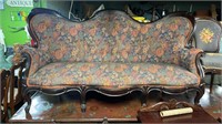 Victorian Flower Upholstered Sofa