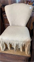 Creme Upholstered Side Chair