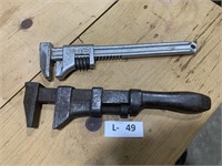 2 Vintage Monkey Wrenches