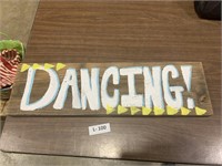 Wood Dancing Sign