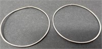 Sterling Hoop Earrings