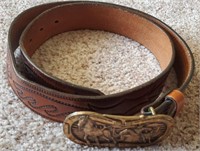 Leather Belt W/ Buckle
