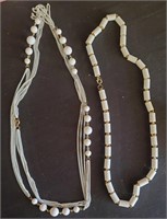 2pc White Necklaces