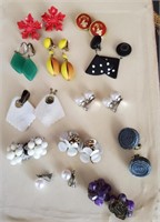 Colorful Clip Earrings