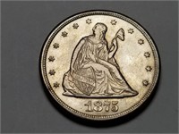 1875 CC 20c Twenty Cent Piece Very High Grade