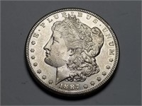 1887 S Morgan Silver Dollar Very High Grade
