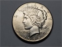 1928 Peace Dollar Very High Grade Rare
