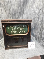 NATIONAL BISCUIT COMPANY METAL GLASS FACED TIN