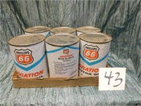 6 PHILLIPS 66 AVIATION MOTOR OIL (FULL)