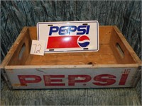 PEPSI BOX & LICENSE PLATE