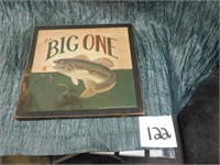 WOODEN FISH PLAQUE "THE BIG ONE"