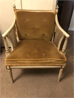Vintage Velvet French Provincial Chair