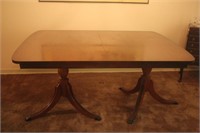 Duncan Phyfe Dining Table with leaf Mahogany