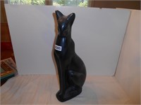 Ceramic cat statuette 20in tall