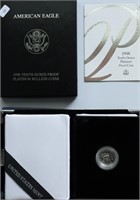 1998 1/10 OZ PROOF PLATINUM EAGLE W BOX PAPERS