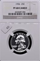 1956 NGC PF68 WASHINGTON QUARTER