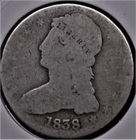 1838 BUST HALF DOLLAR AG