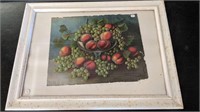 Framed Fruit Stillwork Art