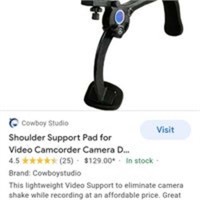 cowboy studios video camera shoulder support
