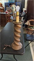Large Candlestick Table Lamp