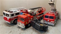 Lot of Toy Fire Trucks