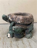 Cement Turtle Planter 5 inches tall