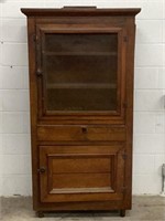 67 x 36 x 15 antique pie safe cabinet