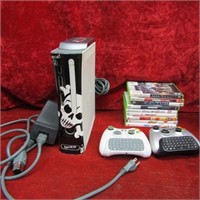Xbox 360 game system. 9 games.