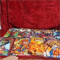 (10)DC Superman Comic Books.