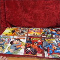 (10)DC Superman Comic Books.