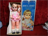 Jane & Jenny Musical 19" doll w/box.