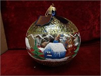 6.5" Gifford Collection. glass ornament.