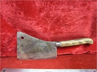 Antique Butcher Knife No.9 meat cleaver.