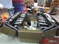Steel tool box w/hardware.