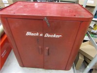 Steel Black & decker metal cabinet.