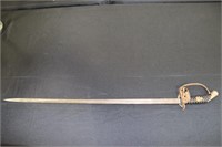 Antique Army Officer's Eagle Crest Sword Stamped