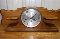 Elgin Mantle Clock in Mahogany Case Welby 340 020