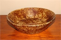 Antique Spongeware Bowl With 12 1/2" Diameter