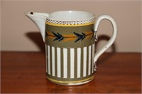 Mochaware Pitcher or Creamer With Wheat Design 3