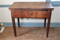Antique 1 Drawer Table With Dovetail Joints on