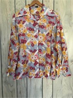 VINTAGE THE OLDE WELL FLORAL TOP