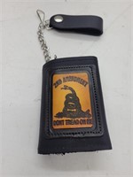 2nd amendment wallet with chain