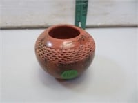 Vintage Native American Pottery Bowl Signed