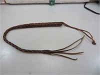 Vintage Leather Riders Whip 24"