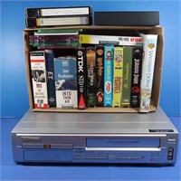 Emerson VHS/DVD Player & VHS Tapes, Audio Books&