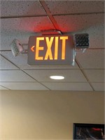 (3 sets) Lighted EXIT Signs and Emergency Lights
