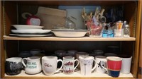 Contents of Cupboard-Cutting Boards, Cups&more