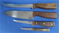 The All American USA 4 Pc Knife Set