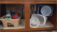 Content of Cupboard-Cleaning Supplies&Trash Cans